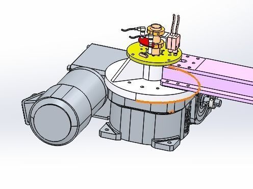 Rotating clamping mechanism 3D model_4