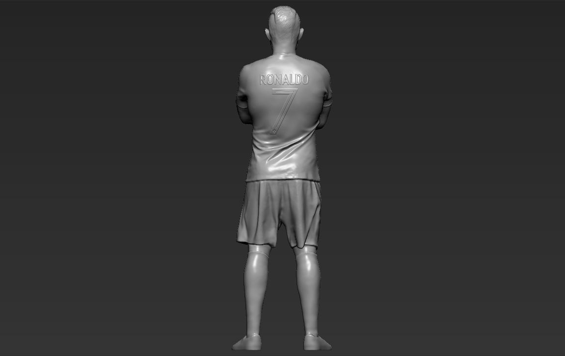 Cristiano Ronaldo Portugal ready for full color 3D printing 3D print model_43