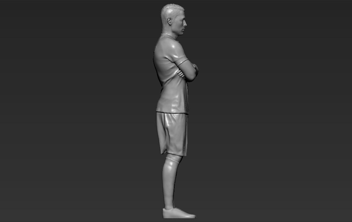Cristiano Ronaldo Portugal ready for full color 3D printing 3D print model_44