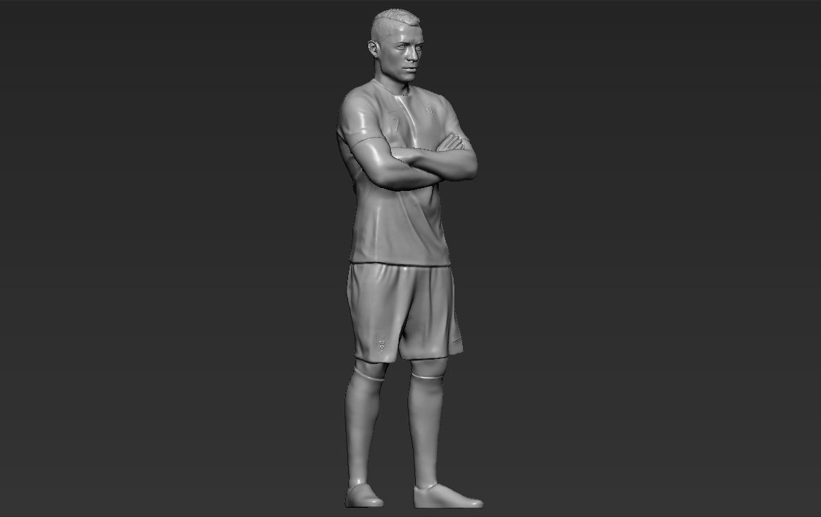 Cristiano Ronaldo Portugal ready for full color 3D printing 3D print model_47