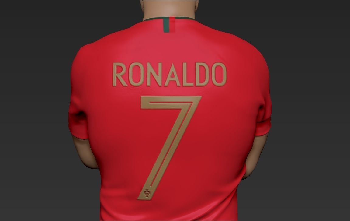 Cristiano Ronaldo Portugal ready for full color 3D printing 3D print model_17