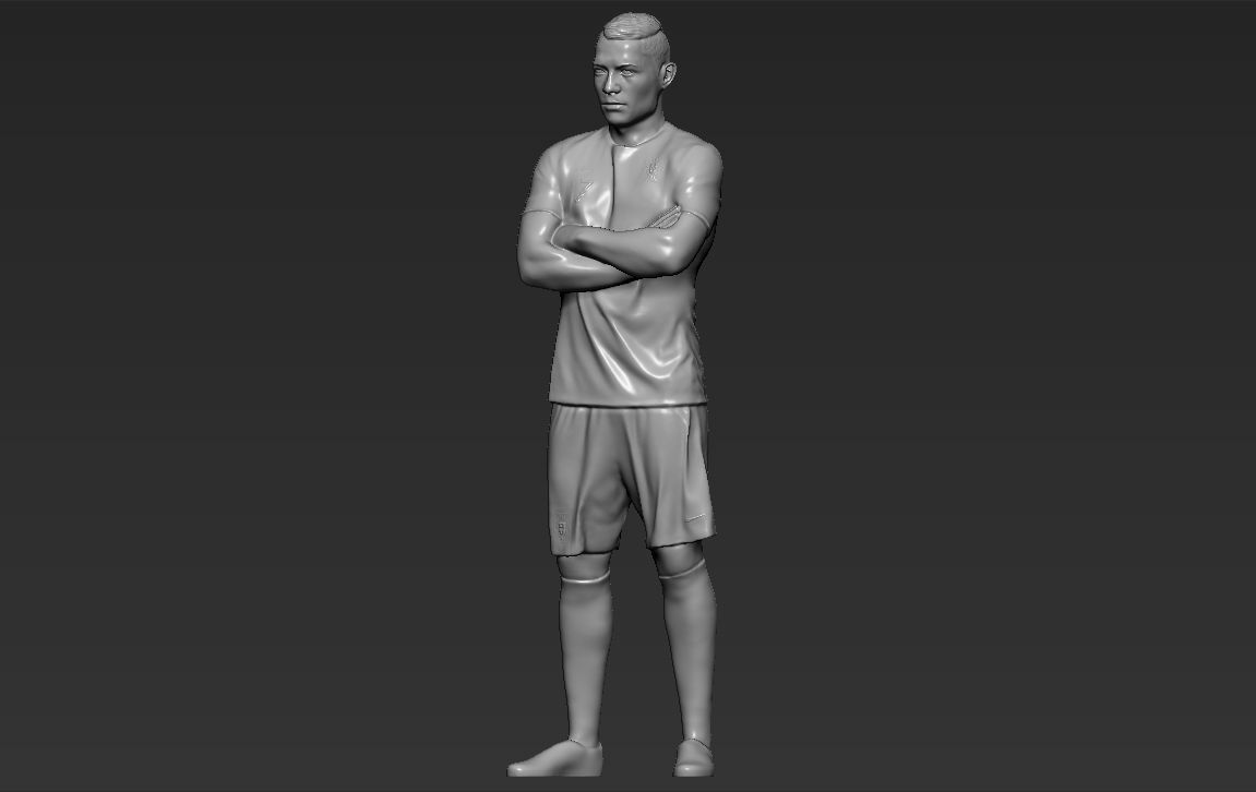Cristiano Ronaldo Portugal ready for full color 3D printing 3D print model_42