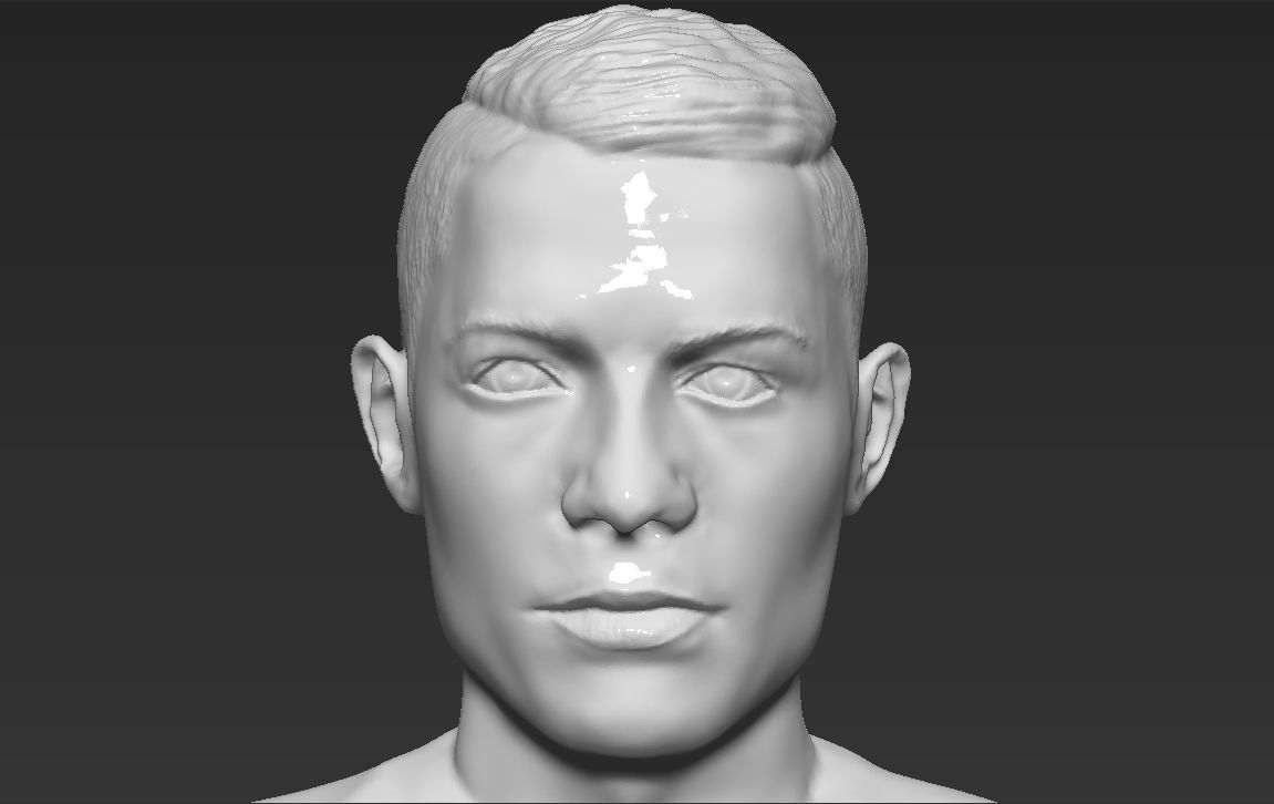 Cristiano Ronaldo Portugal ready for full color 3D printing 3D print model_28
