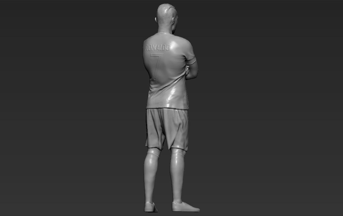 Cristiano Ronaldo Portugal ready for full color 3D printing 3D print model_45