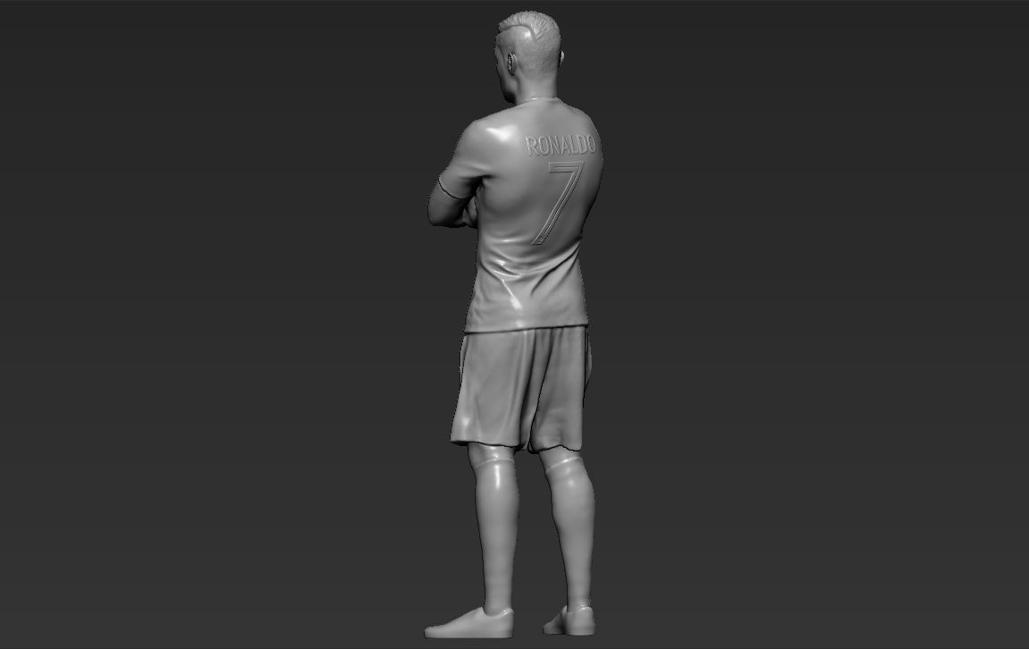 Cristiano Ronaldo Portugal ready for full color 3D printing 3D print model_46