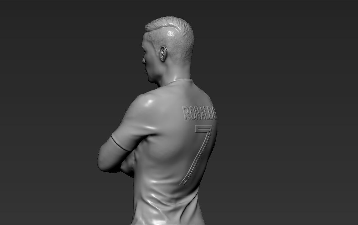 Cristiano Ronaldo Portugal ready for full color 3D printing 3D print model_34