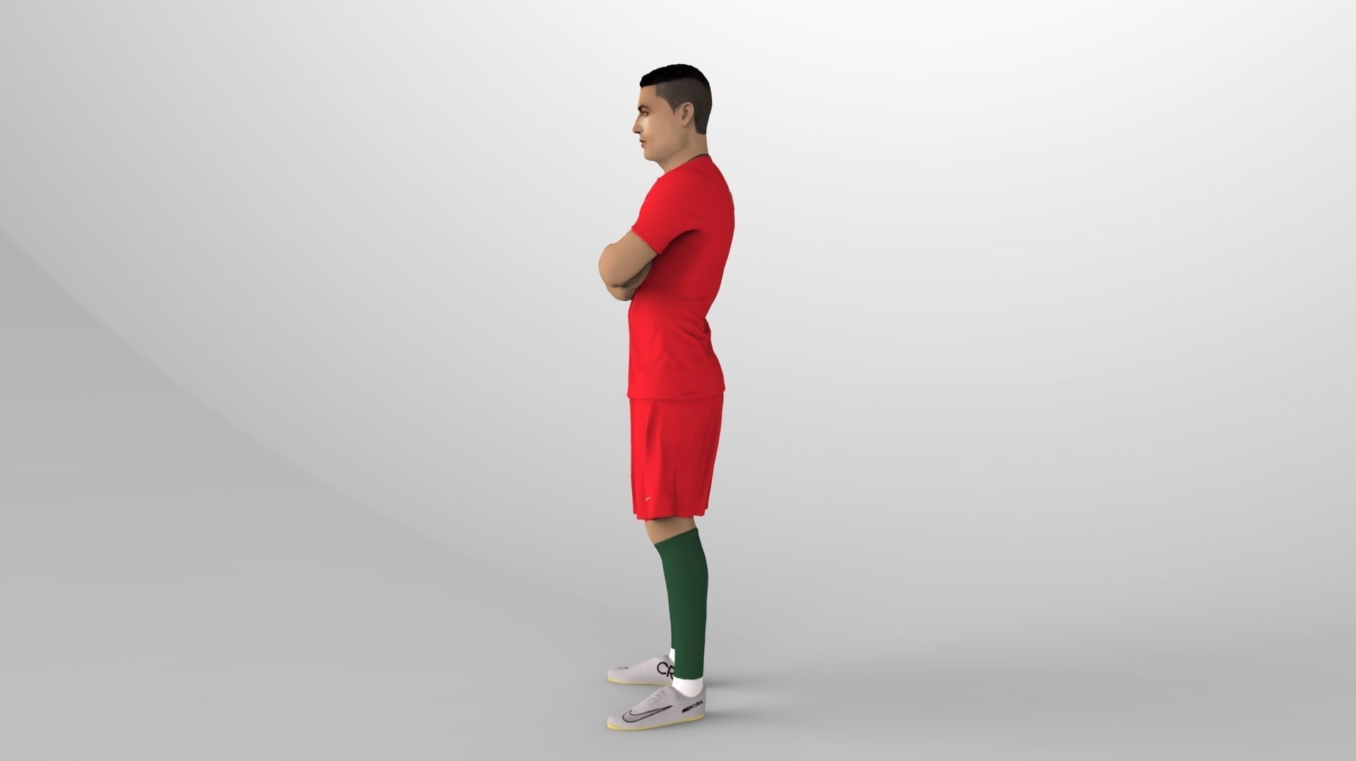 Cristiano Ronaldo Portugal ready for full color 3D printing 3D print model_3