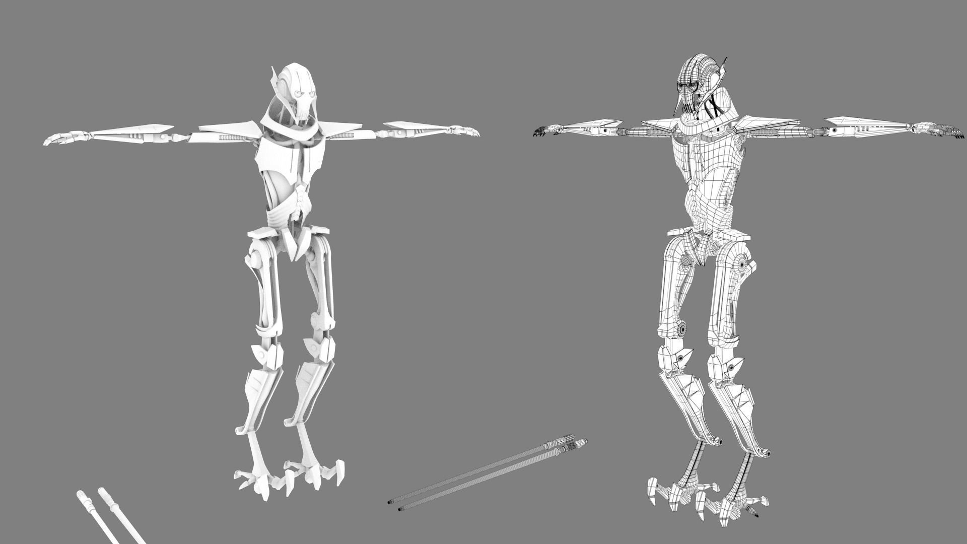 General Grievous 3D model_5