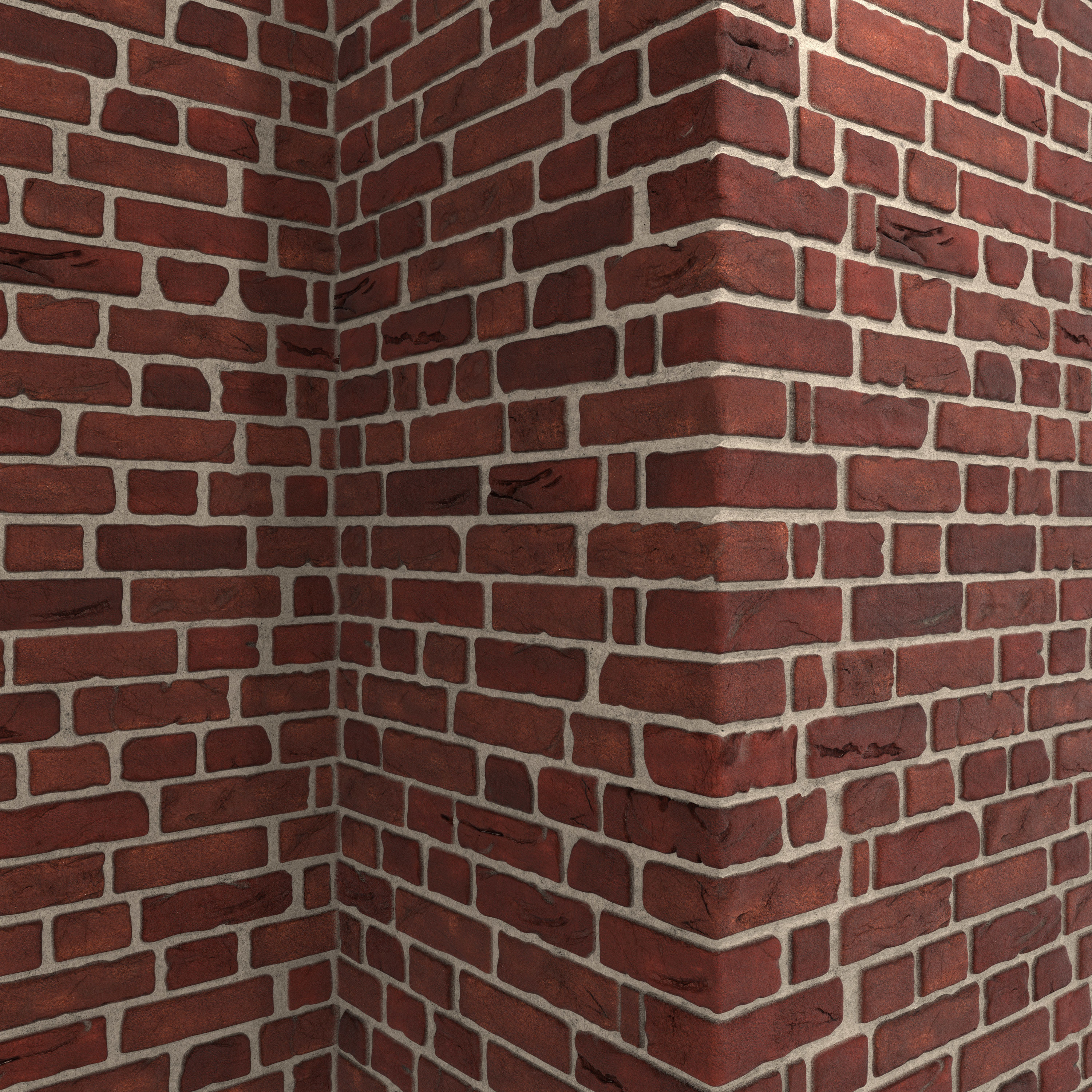 Bricks with corners 3D model_7