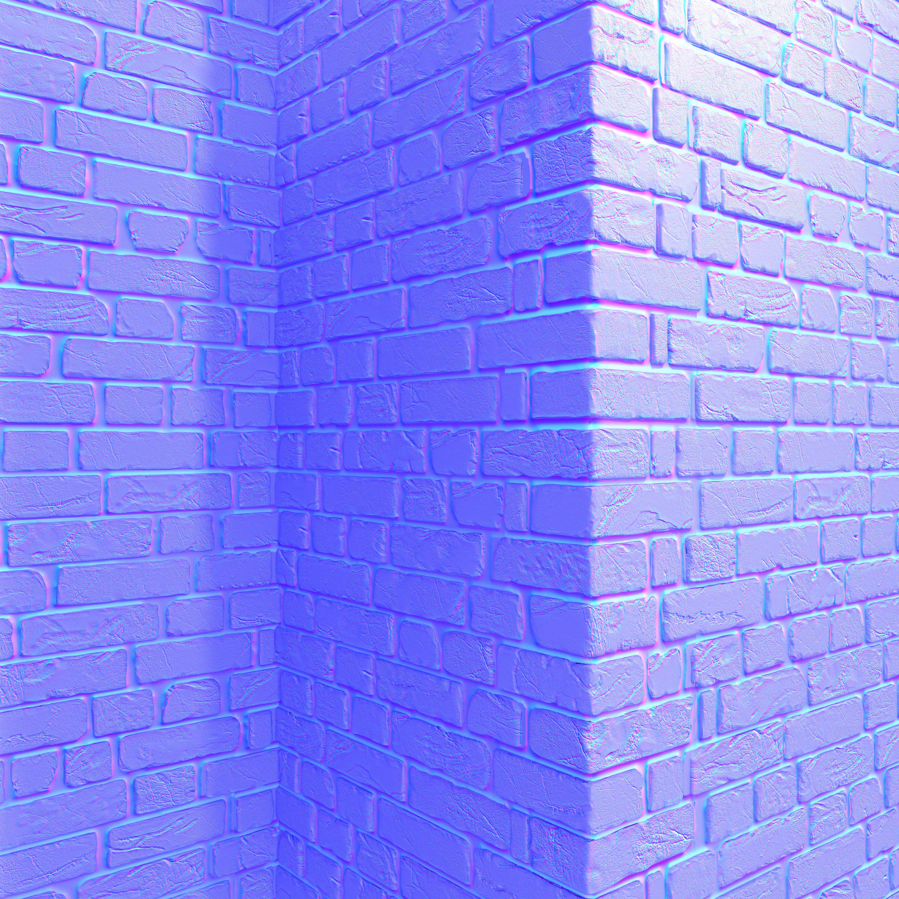 Bricks with corners 3D model_10