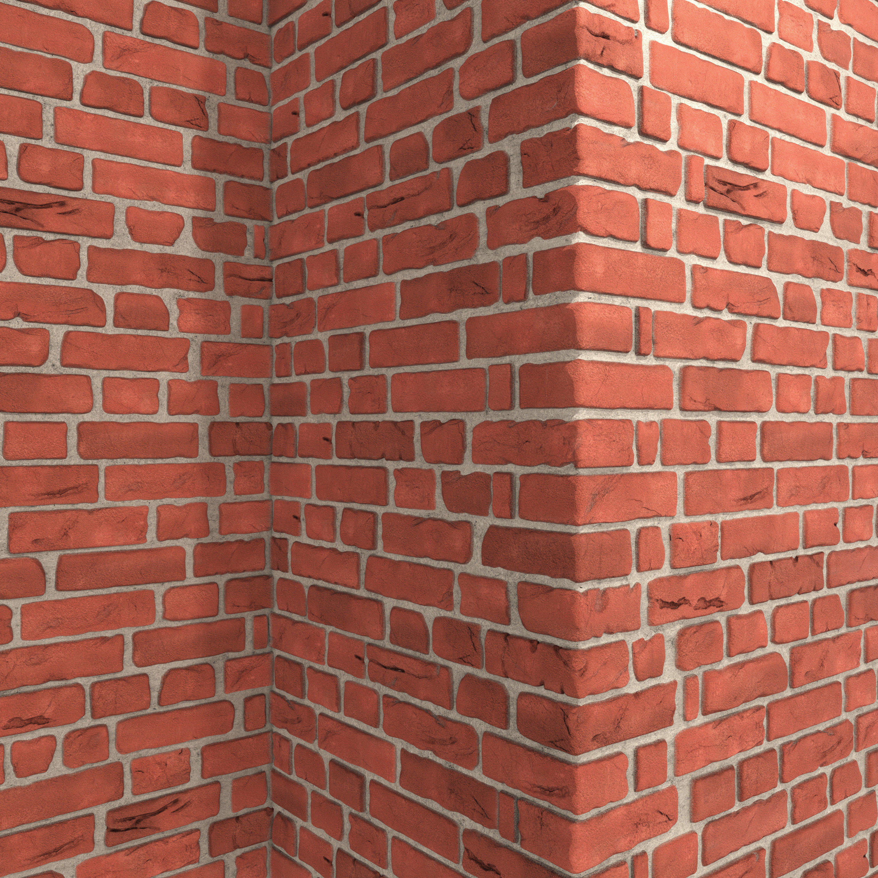 Bricks with corners 3D model_4