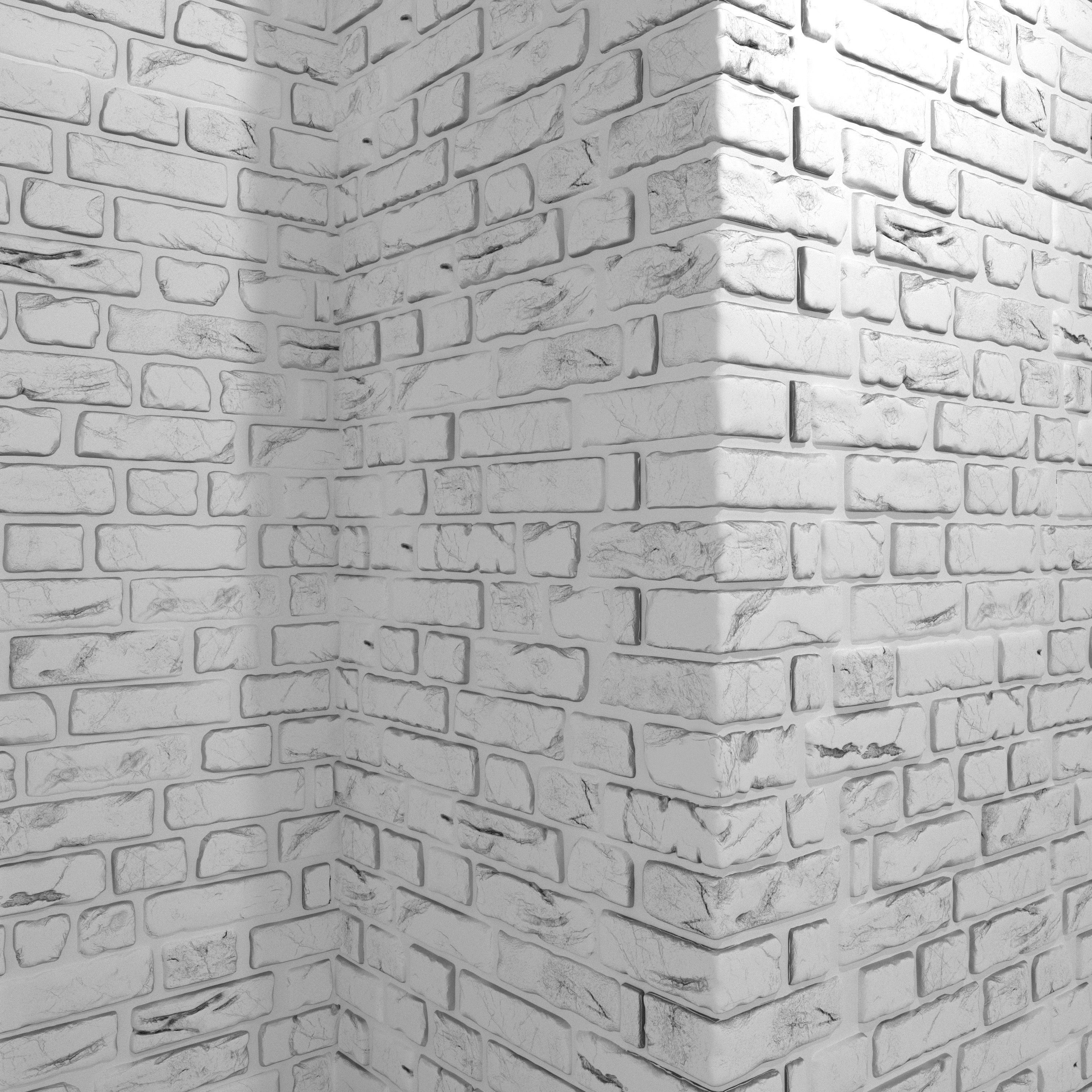 Bricks with corners 3D model_11