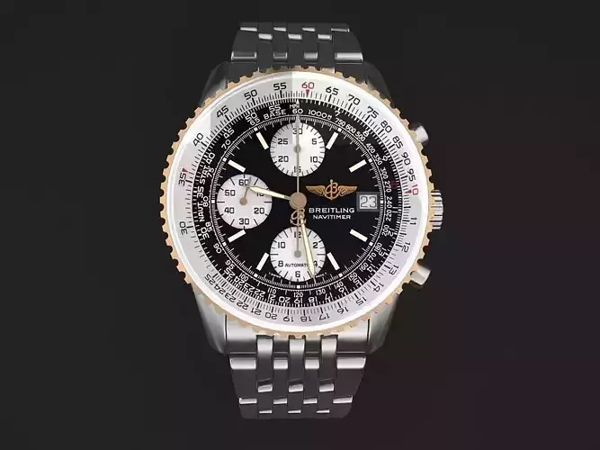 Breitling Navitimer II steel braclet mens watch