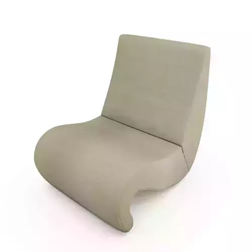 Elegant Fabric Lounge Chair 