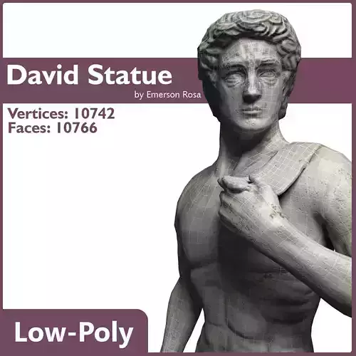 Low-Poly - David by Michelangelo