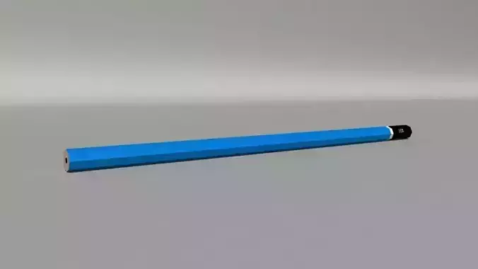 pencil pen Low-poly 3D model