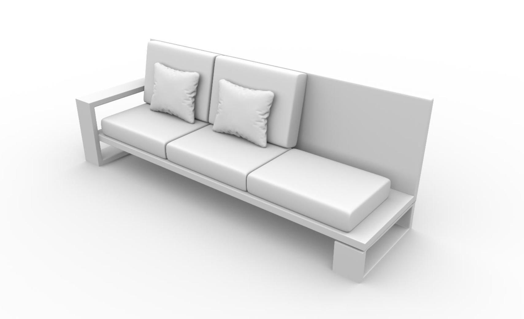 Sofa for interior  3D model_1