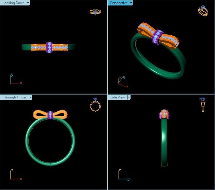 Ring T00421 3D print model_2