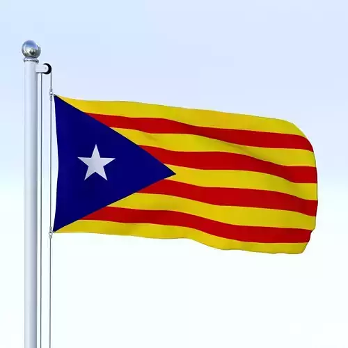 Animated Catalonia Flag