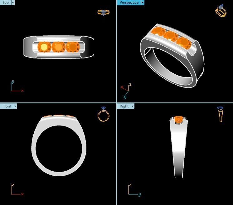 Ring T00429 3D print model_2