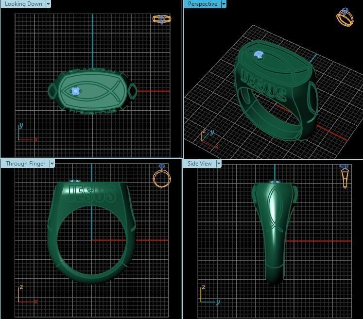 Ring T00430 3D print model_2
