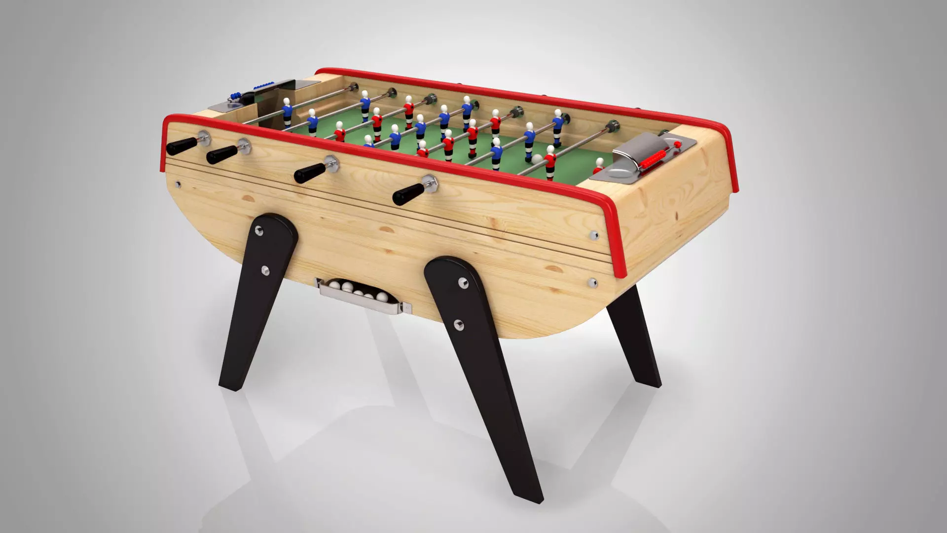 Table Football game - Babyfoot - 3D model_0