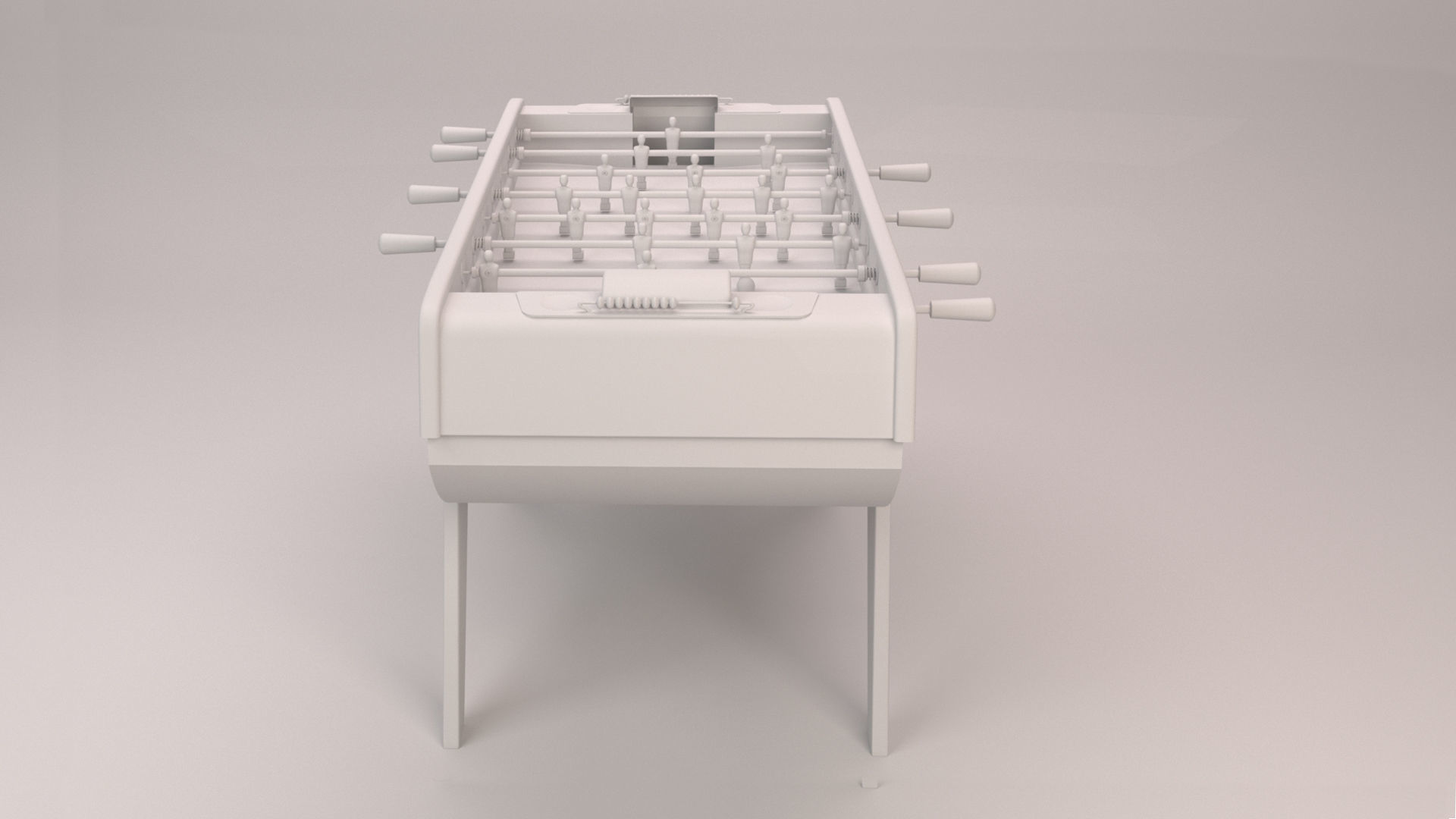 Table Football game - Babyfoot - 3D model_6
