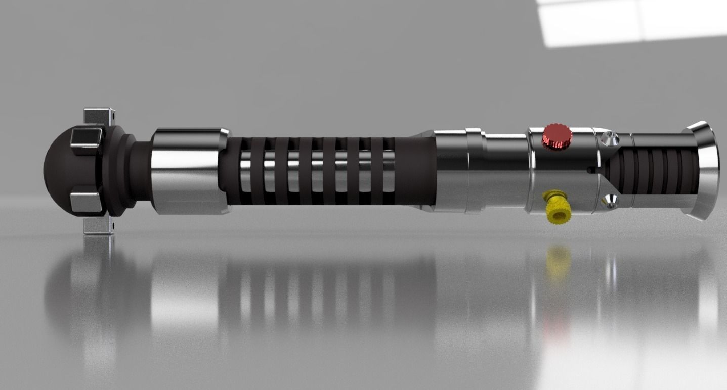 Obi-Wan Episode I Lightsaber 3D print model_5