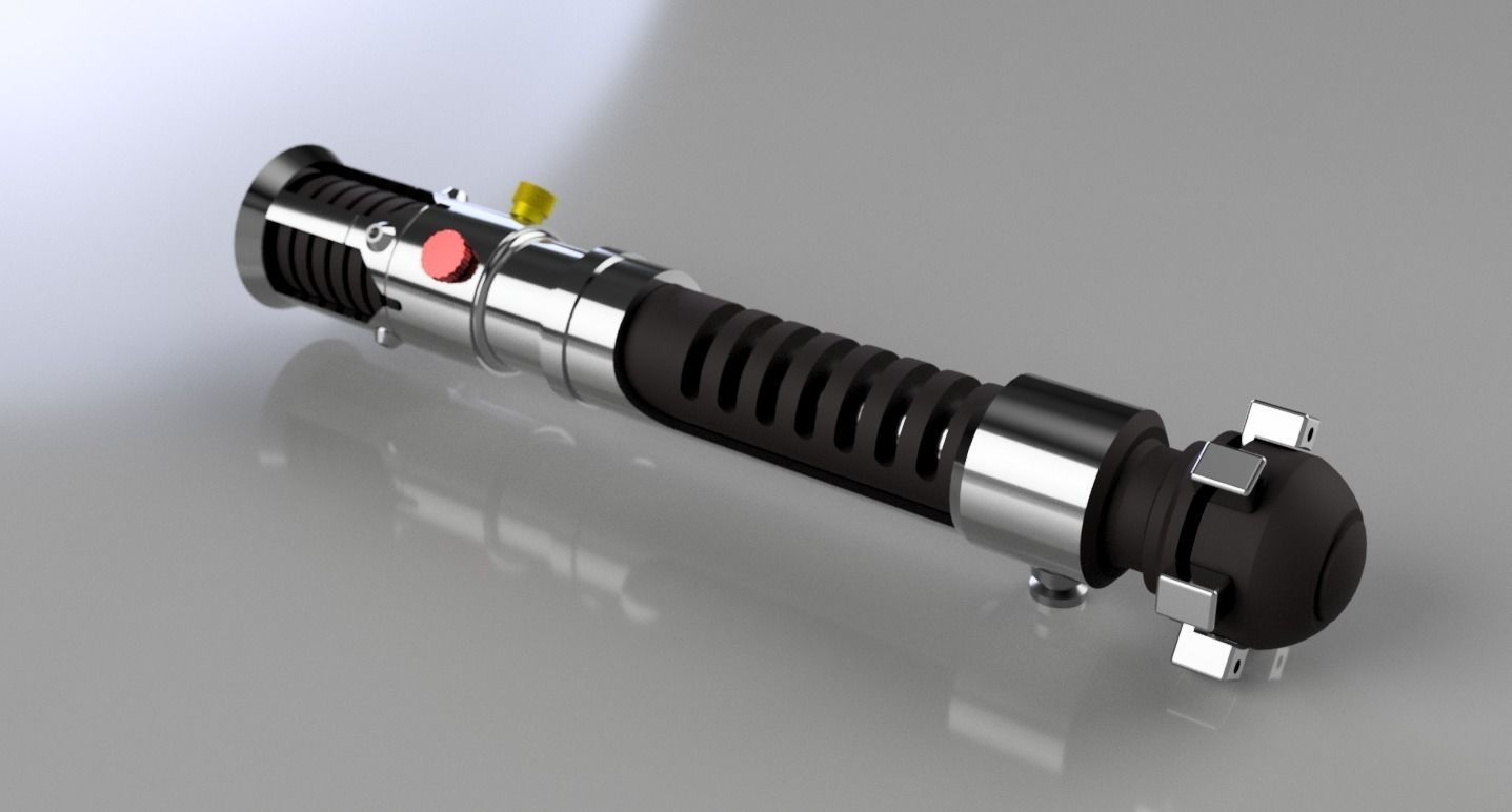 Obi-Wan Episode I Lightsaber 3D print model_3