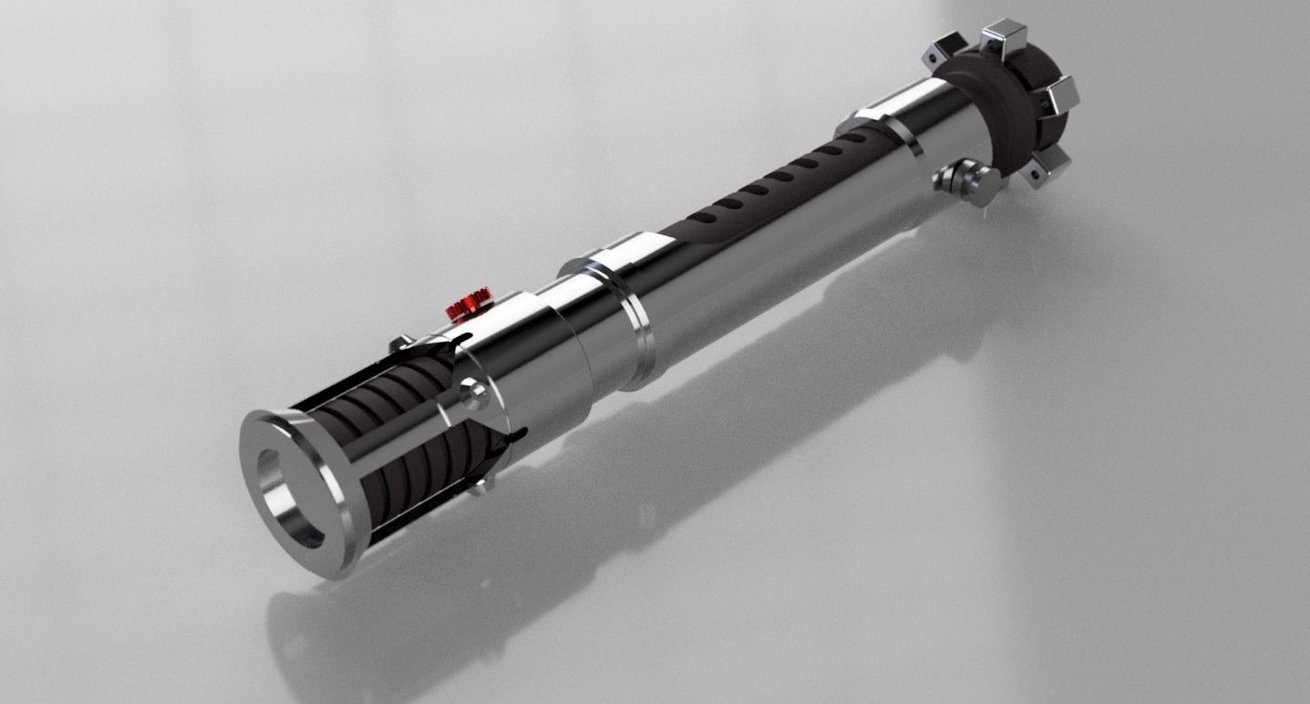 Obi-Wan Episode I Lightsaber 3D print model_4