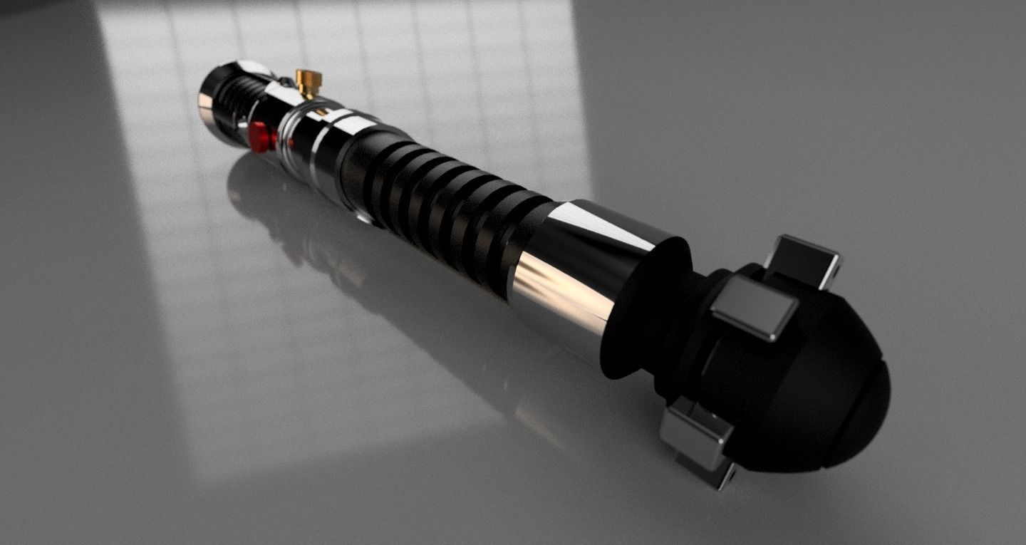 Obi-Wan Episode I Lightsaber 3D print model_1