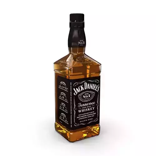 Jack Daniels 70cl Bottle 3D model