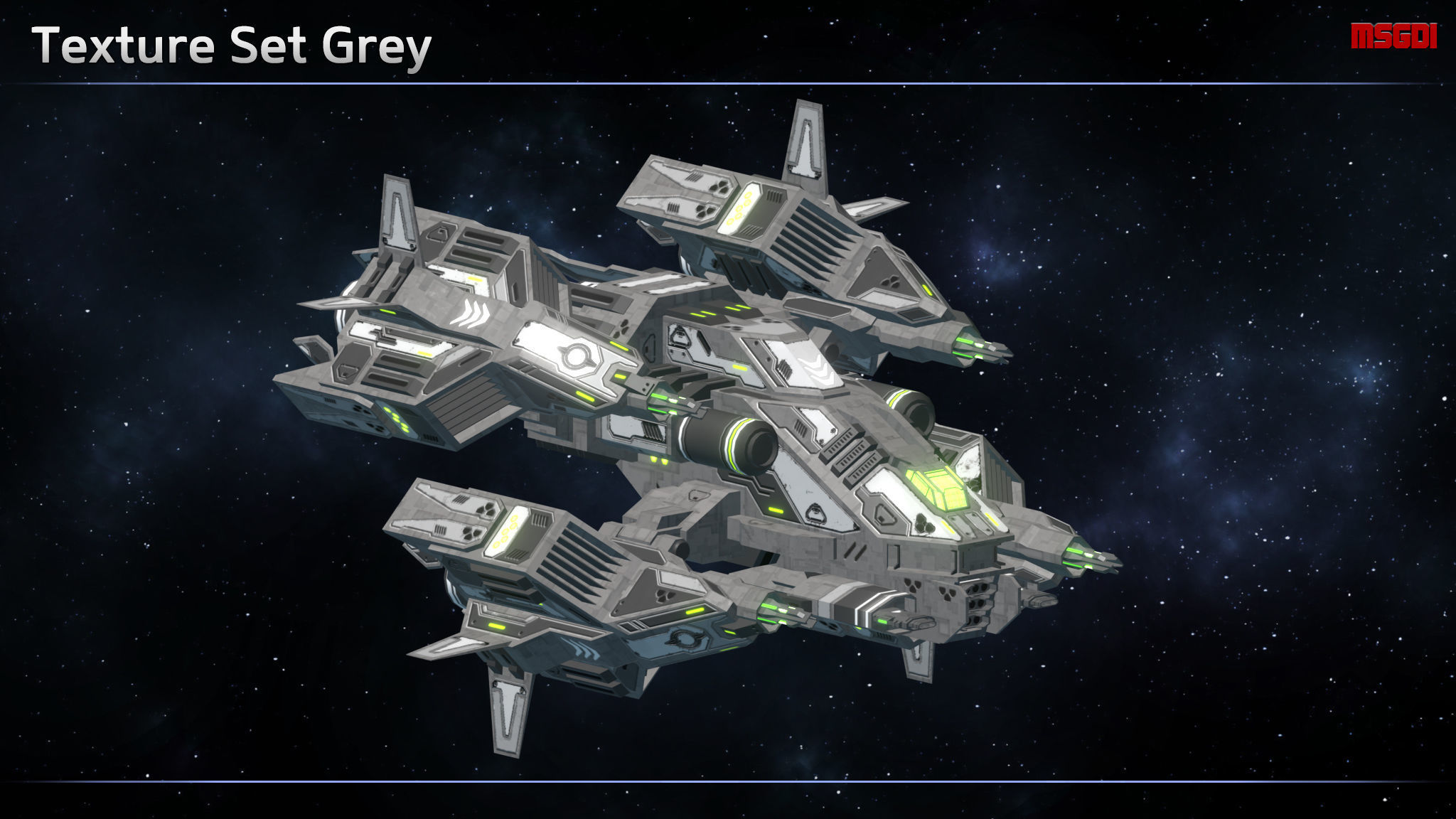 Spaceship Enkar Republic Cannonboat Sirtok Low-poly 3D model_8