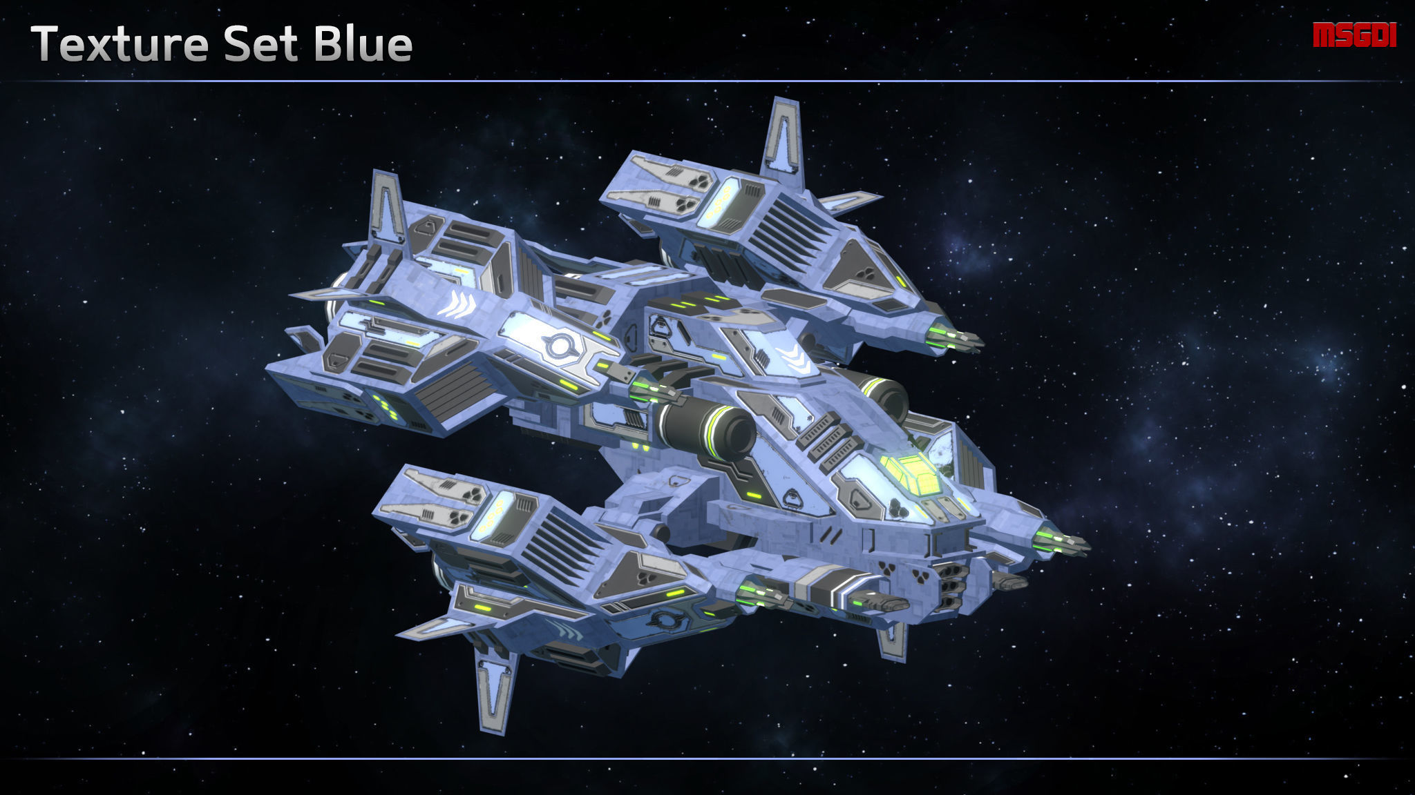 Spaceship Enkar Republic Cannonboat Sirtok Low-poly 3D model_5