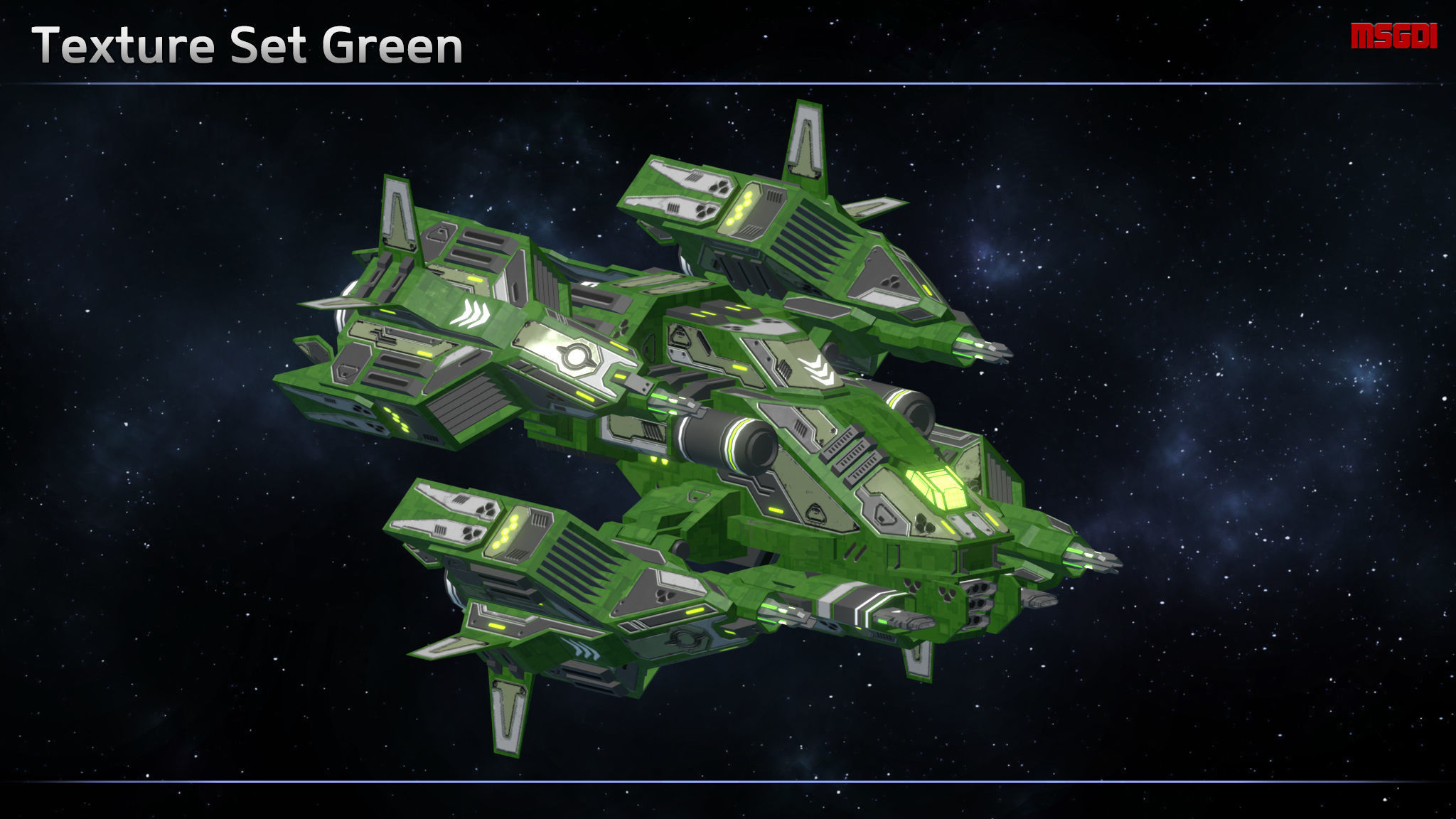 Spaceship Enkar Republic Cannonboat Sirtok Low-poly 3D model_7