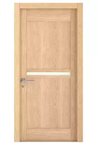Door-059 wooden door with glass panels