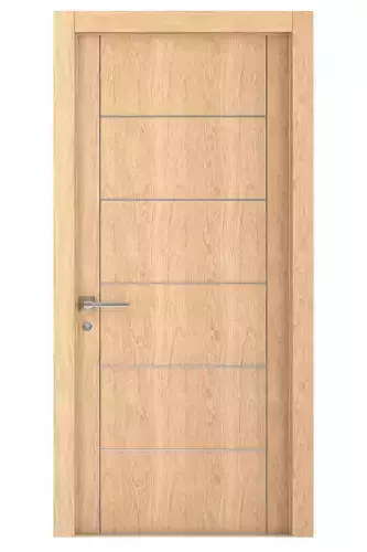 Door-062 wooden door with glass panel