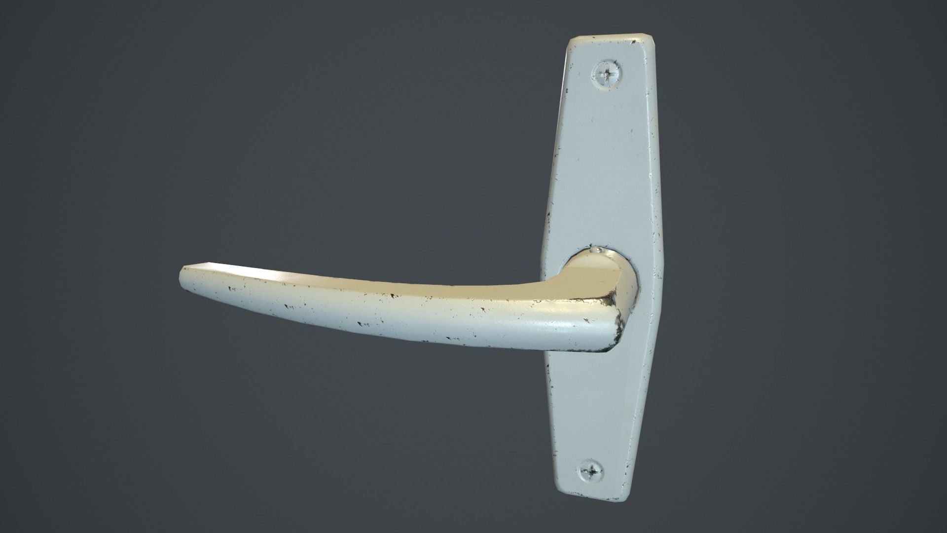 Old Door Handle PBR Game Ready Low-poly 3D model_11