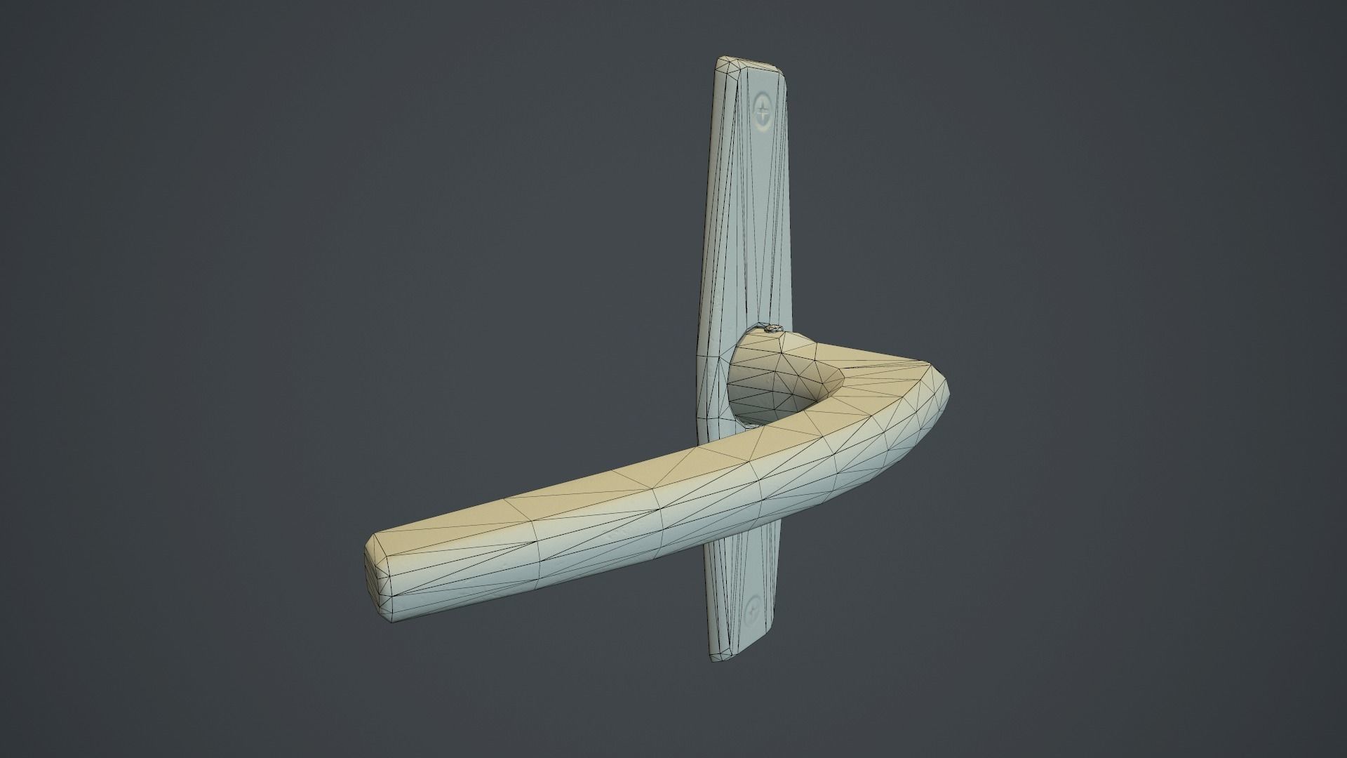 Old Door Handle PBR Game Ready Low-poly 3D model_18