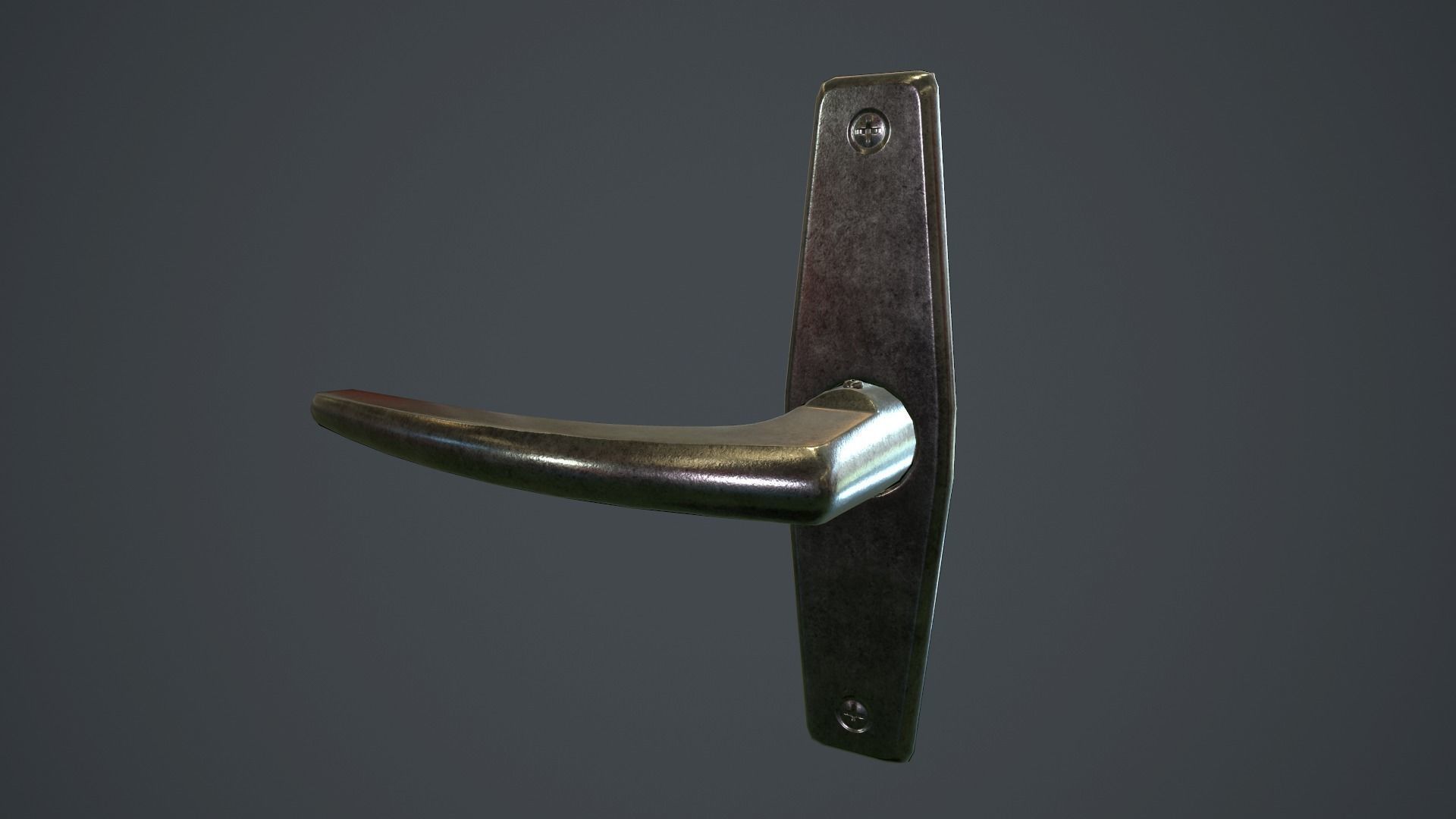 Old Door Handle PBR Game Ready Low-poly 3D model_15