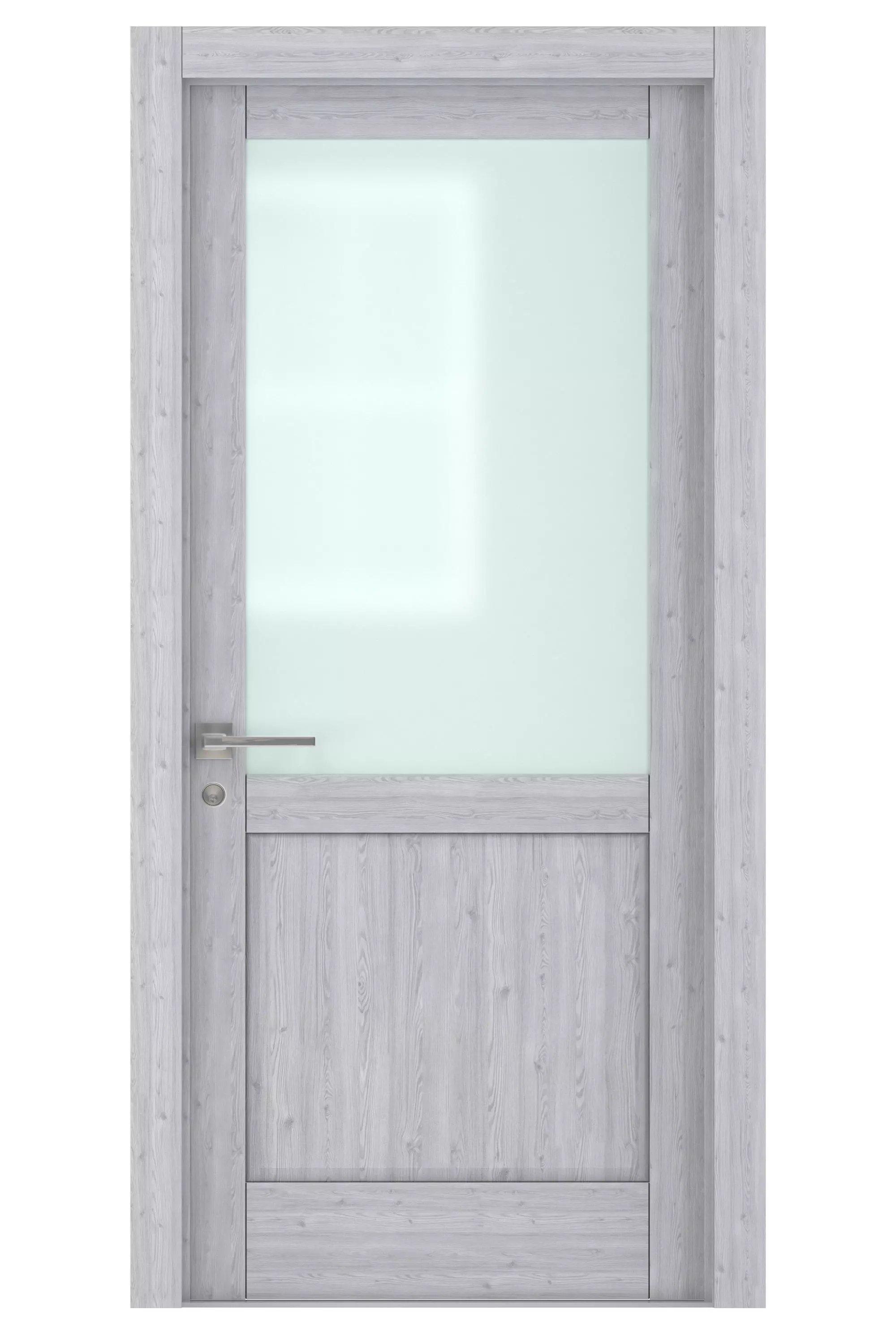 Door-067 interior door with frosted glass 3D model