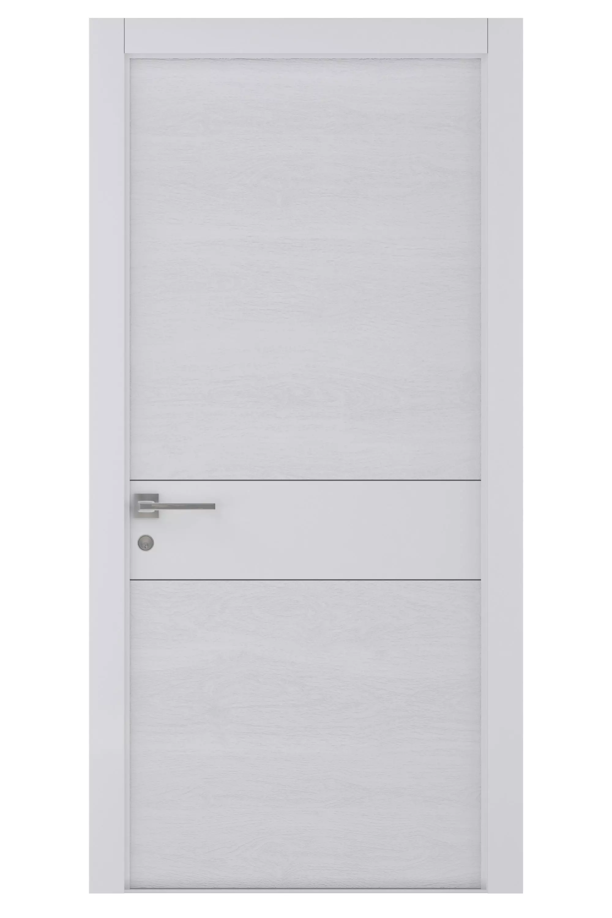 Door-068 wooden door with handle 3D model_0