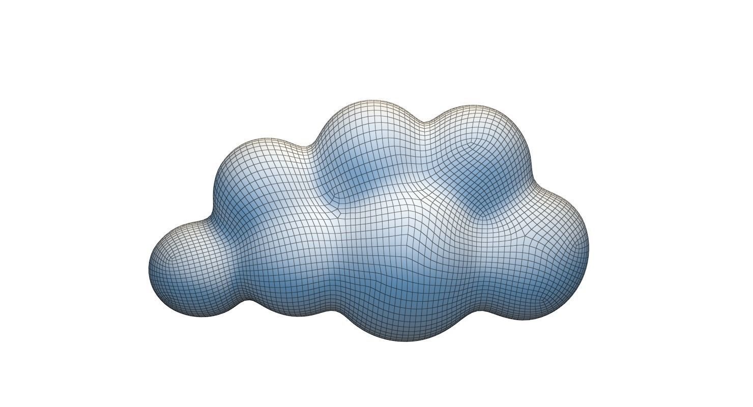 Cloud V2 3D model_9