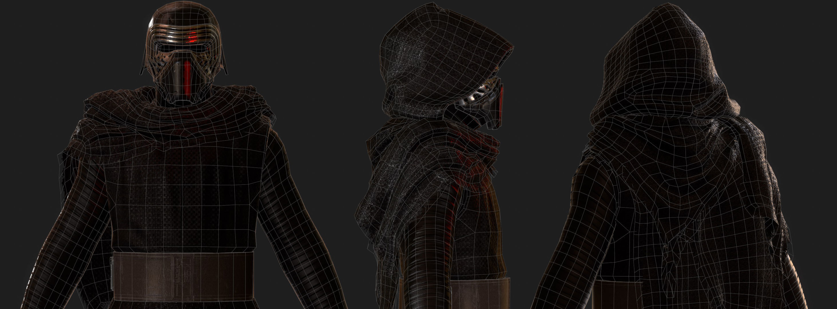Kylo Ren Low-poly 3D model_10