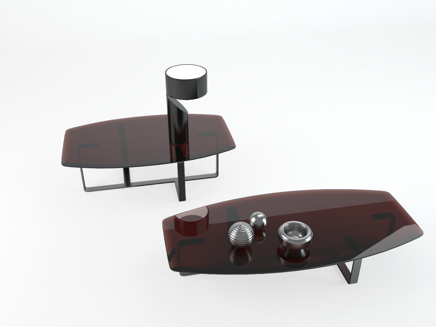 Table Tempo Natuzzi  3D model_1