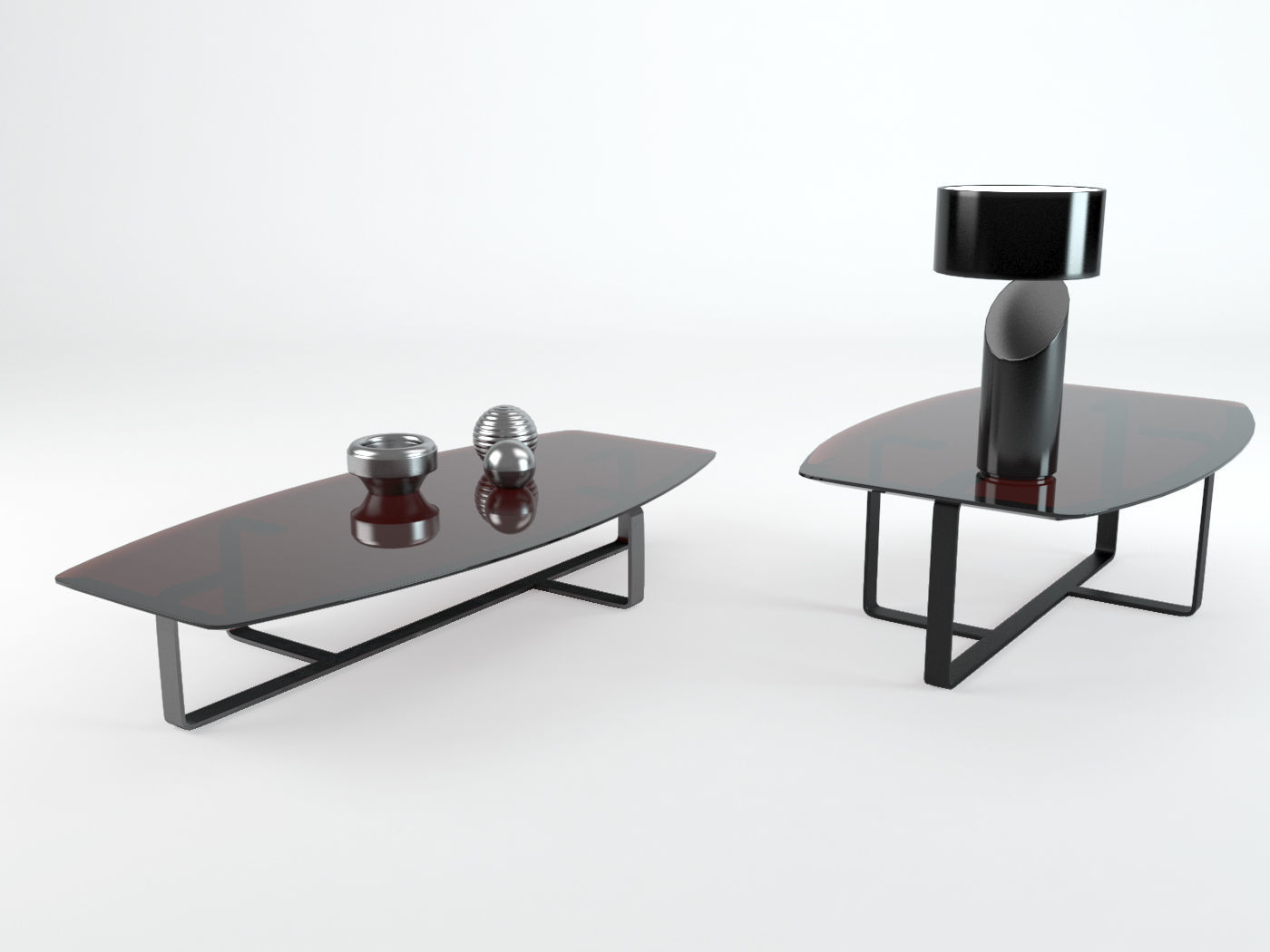Table Tempo Natuzzi  3D model_2