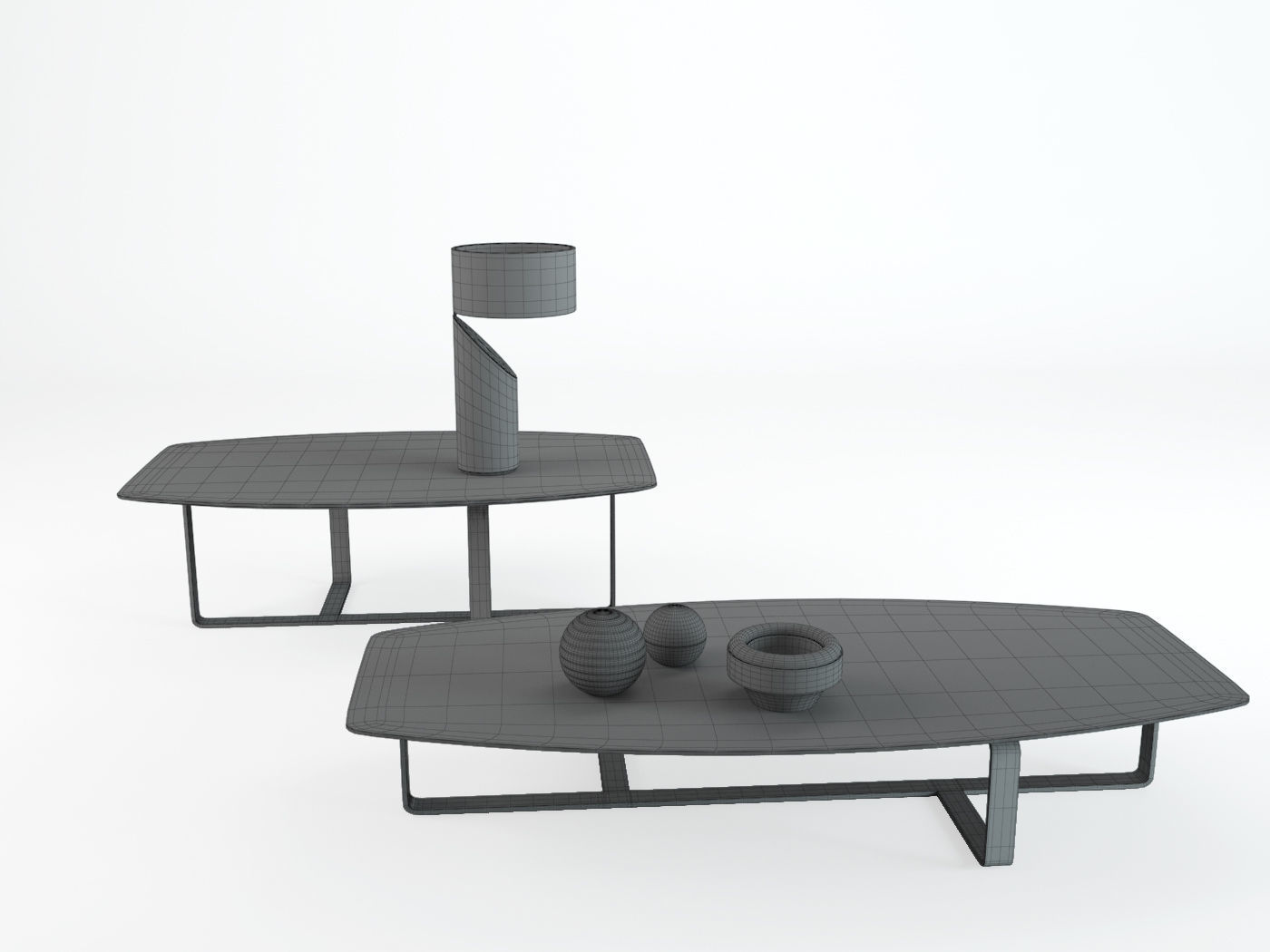 Table Tempo Natuzzi  3D model_3