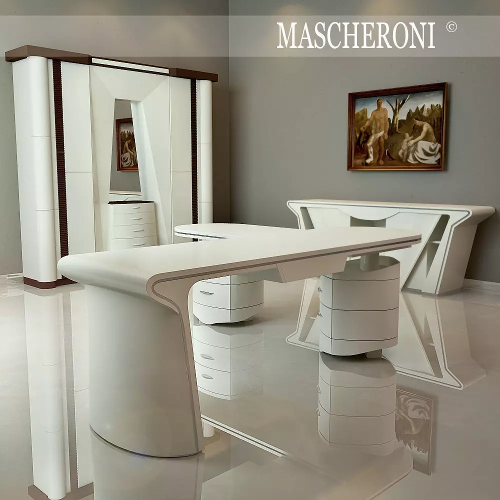 Mascheroni office furniture bedroom furniture sets home 3D print model