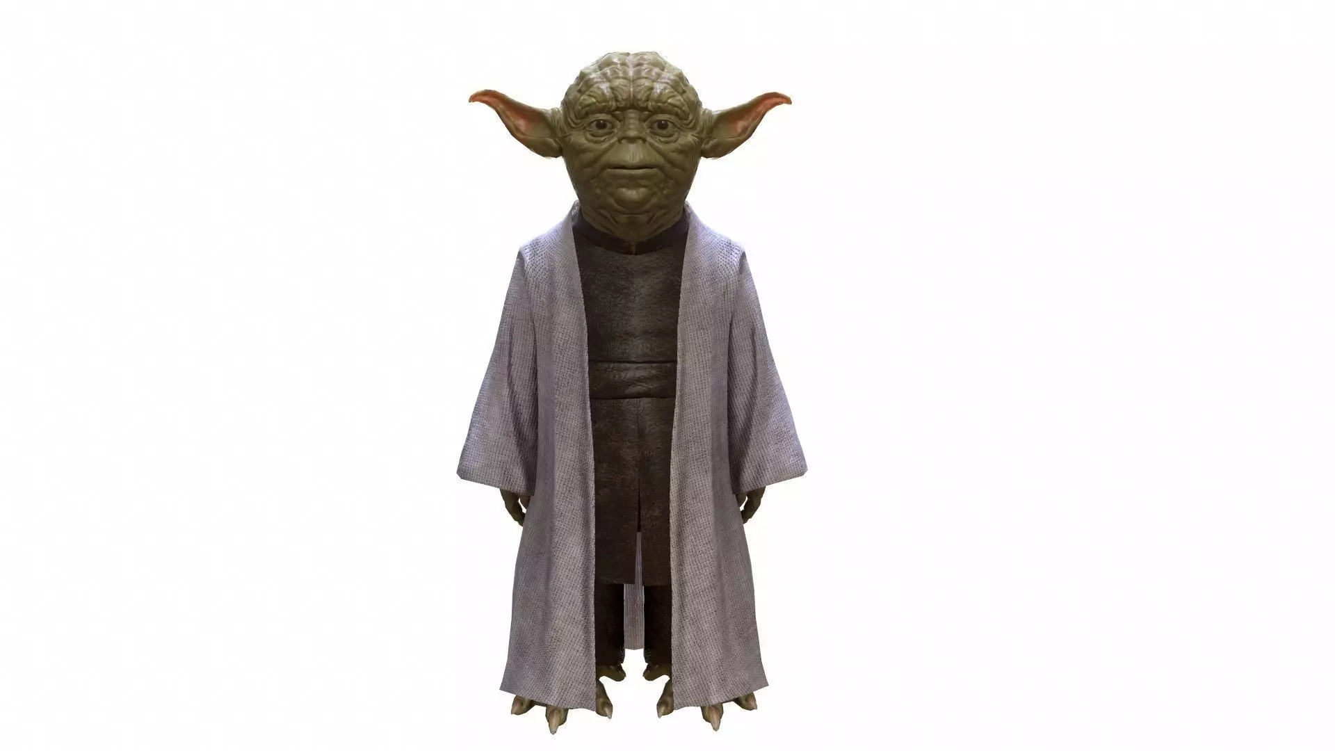 Yoda in-game Low-poly 3D model