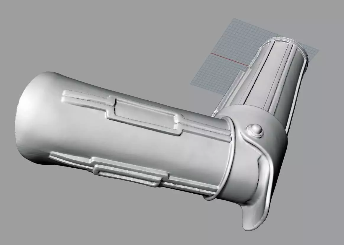 C-3PO Arm 3D scan 3D print model Free 3D print model_0